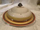Ridgway England Antique Rare Dome Lidded Cheese/butter Plate Circa Late 1800’s