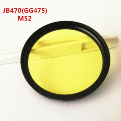 52mm 470nm Camera IR Long Pass Filter Yellow Optical Glass JB470 GG475  - Image 1 of 4