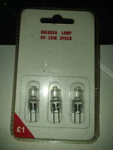 Halogen lamp G4 20W 3 pack NOS - Picture 1 of 4