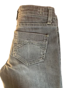 Salt Works Girl's Junior Jeans Gray Wide Legs Size 25 (XS) Waist 29" Length 40" - Picture 1 of 16