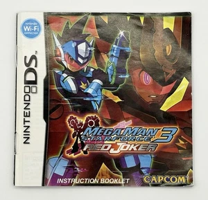 Mega Man 3 Star Force Red Joker Manual Original (Nintendo DS) (Auténtico) - 2009 - Imagen 1 de 24