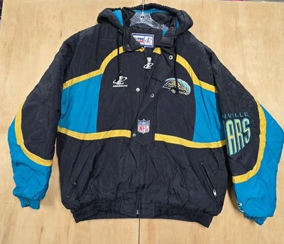 Vintage Logo Athletic Jacksonville Jaguars Puffer Jacket Pullover XL - Image 1 of 4