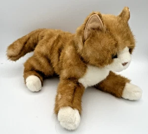 Neue Douglas Plüschkatze - Bernsteinfarben - #1821 orange & weiß Schlapp-Kuscheltier wird nicht mehr hergestellt - Bild 1 von 8