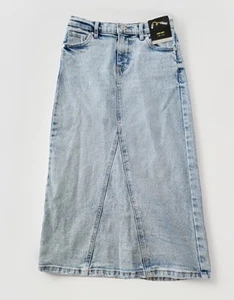ART CLASS MIDI SHIRT HIGH RISE GIRLS SIZE MEDIUM 8 LIGHT BLUE WASH - Picture 1 of 2