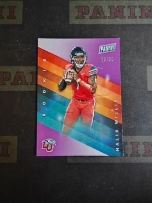 2022 Panini Father's Day Football Purple Rookie Malik Willis /25 - Image 1 of 2