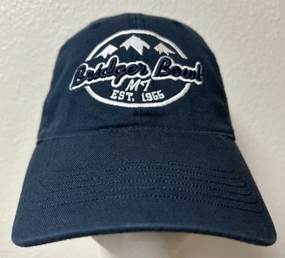 Bridger Bowl Montana Est. Gorra 1965 bordada ajustable  Foto 1 de 4