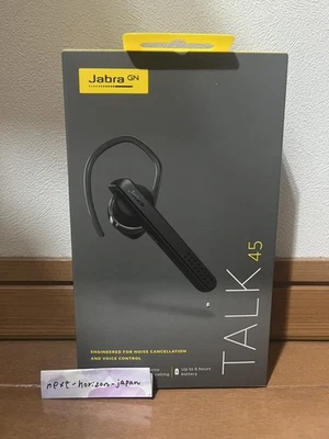 Jabra Talk 45 Black Bluetooth Headset Mono Ear HD Voice Noise Cancelling Mic - Image 1 of 4