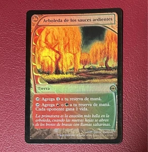 mtg Burning Willow Tree Standing Spanish Foil 1 - Picture 1 of 2
