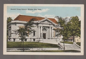 Biblioteca Carnegie Webster City IOWA c1915 Biblioteca Kendall Young sin precio base Dodge B1 - Imagen 1 de 2