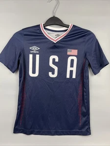 Umbro USA Fußball Team Trikot Shirt Jugend Größe L 12/14 dunkelblau - Bild 1 von 6