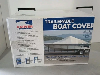 Carver 72215P-10 Gris Poli-Guard Centerline 15'6" Con Cubierta de Barco de Viga 76" EE. UU.  Foto 1 de 4