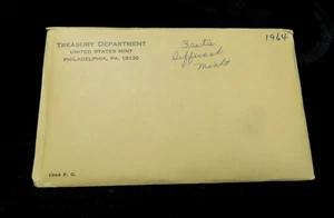 1964 United States Mint Silver Uncirculated Set in Envelope-Philadelphia& Denver - Picture 1 of 6