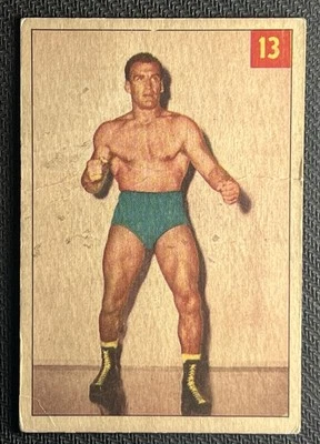 Tarjeta de lucha libre Paul Baillargeon 1954-55 Parkhurst #13 vintage NWA wwf WWE Japón Foto 1 de 4