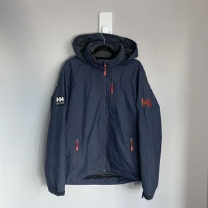 Helly Hansen Shell Jacket Mens Small Helly Tech Fleece Lined Blue - Picture 1 of 11