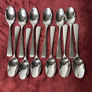 Studio William Small Set Of 12 Spoons Satin Stainless Flatware Silverware - Picture 1 of 4