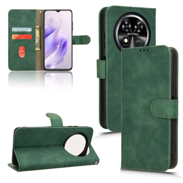 For Oukitel C37 Skin Feel Magnetic Flip Leather Phone Case Cover Shell - Image 1 of 1
