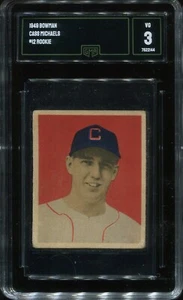 1949 Bowman #12 Cass Michaels Chicago White Sox - Rookie Card - GMA 3 VG - Picture 1 of 2