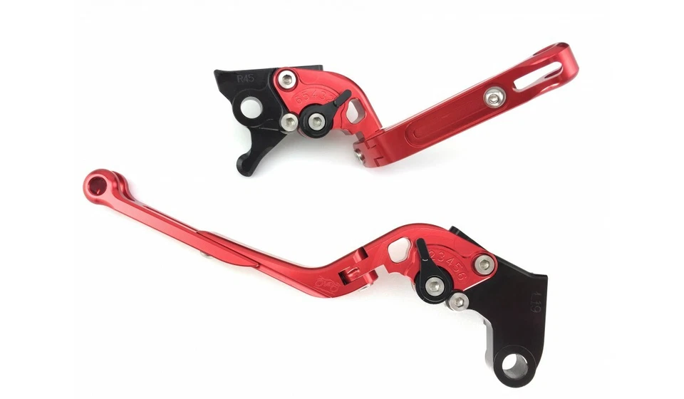 Paire Leviers Repliables Flip Up Rouges BMW G650GS 650GS G650 GS R13 2010-2014 - Photo 1/4