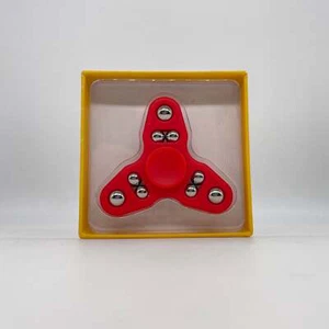 DNA Spin Plastic Fidget Tri-Spinner-Red - Picture 1 of 2
