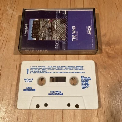 The Who - Hooligans CASSETTE TAPE 1st US issue pete townshend john entwistle - Image 1 of 3