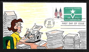 U568 1.8c Stamp (1974) GREAT NON-PROFIT VOLUNTEERS FDC HD/HP FROM BEN KRAFT - Picture 1 of 1