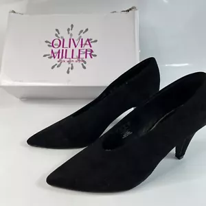 Olivia Miller Penny Pointed Toe Black Size 6 - Picture 1 of 6