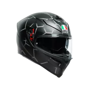 Casco integrale fibra moto Agv K5 s VULCANUM grey helmet casque - Picture 1 of 3