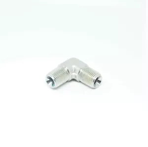 1/8" Male Npt Mpt Steel Male Elbow L 90 Degree Fitting Fuel, Air, Oil, Gas - Picture 1 of 6