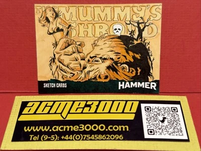 HAMMER Horror Series 2 - 70’s SHOCKERS Part 1 - SCOTT FELLOWES Sketch Card SK2 A - Image 1 of 2