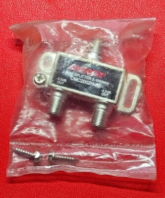Antronix Coaxial 2-Way Splitter CMC2002H-A Cable Connections - NEW - Image 1 of 2