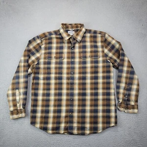 Camisa Carhartt Para Hombres Grande Marrón A Cuadros Gruesa Leñador Ropa de Trabajo al Aire Libre - Imagen 1 de 10