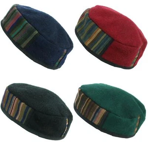 Nepalese Wool Smoking Hat Siesta Cap Fes Festival Unisex Thinking - Picture 1 of 18