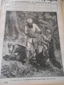 1887 Gravure Un sorcier Indien - Picture 1 of 1