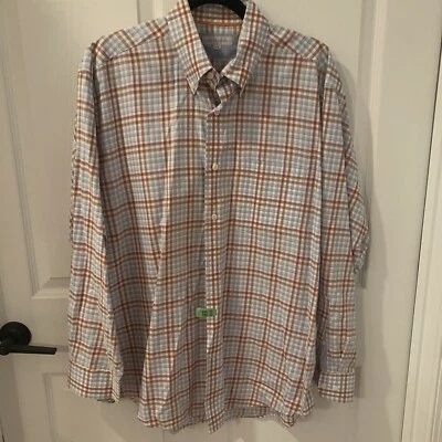 Camisa Alex Cannon fantástica multicolorida xadrez neutra manga longa 100% algodão G - Imagem 1 de 4