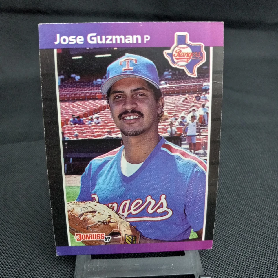 1989 Donruss Baseball Card Jose Guzman Texas Rangers #284 (1A650) - Image 1 of 3