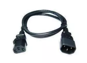 "Kettle" IEC-C13 (female) to IEC-C14 (male) Extension Cable, 80Cm to 4.0Meter - Picture 1 of 5