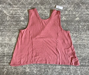 Old Navy Womens S Active Top Pink Crop Tank V-Back NWT J5 - Picture 1 of 6