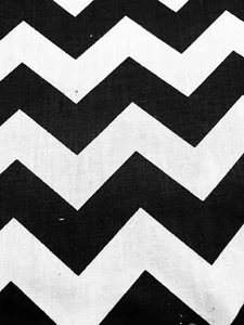Tela de polialgodón premium Chevron Zig Zag de 1 pulgada vendida por yarda. - Imagen 1 de 1