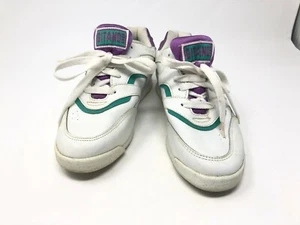 De colección Gitano Mujer 7M Zapatos Hoja Prendas para el torso bajo Blanco Púrpura Azulada Años 90 - Imagen 1 de 8