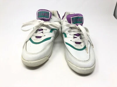 Zapatos deportivos vintage Gitano para mujer 7M hoja baja blanco púrpura verde azulado años 90 Foto 1 de 4