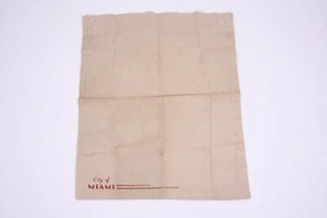 City of Miami 18 x 15 Antique Art Deco Button Server Dining Linen Towel - Picture 1 of 12