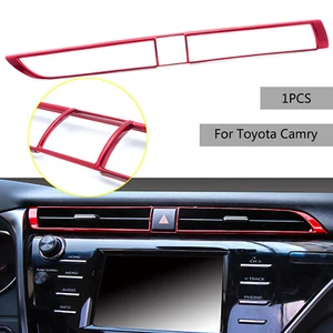 ABS Red Console Middle Air Vent Outlet Cover Trim Fit for Toyota Camry 2018-2020 - Picture 1 of 8