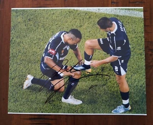Melbourne Victory Archie Thompson Hand Signed Photo COA - Picture 1 of 8