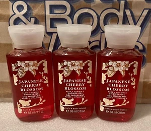 3 Japanese Cherry Blossom Shower Gel Travel Size 3 fl.oz. Bath & Body Works New - Picture 1 of 1