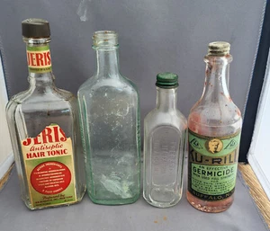 Vintage Konvolut 4 FRISEUR - Apotheker - Flaschen - Bild 1 von 4