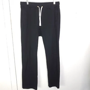 Old Navy Pants Womens L Tall Fleece Straight Leg Sweatpants Black Jack Lounge - Picture 1 of 9