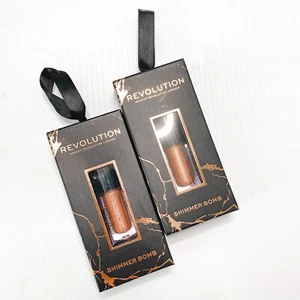 2 New Makeup Revolution Shimmer Bomb Lip Gloss STARLIGHT Mini Ornament - Picture 1 of 4