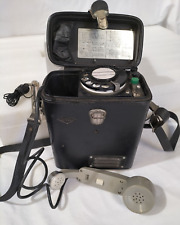 Rare Vintage Telephone Portable Field Phone OKI DM-560 Rotary Dial Mag & Batt AF