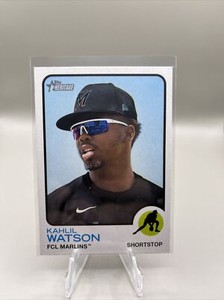 2023 Topps Heritage Minors Kahlil Watson SP High Number Card 203
