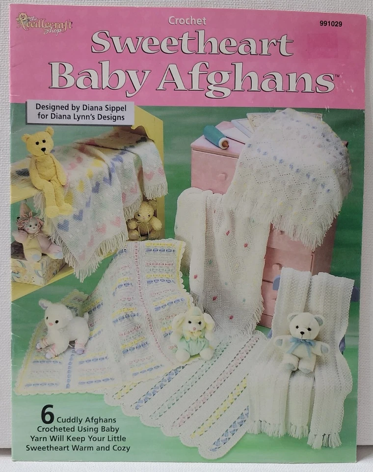 Sweetheart Baby Afghans Crochet Needlecraft Diana Sippel Diana Lynn's Designs - Image 1 of 2